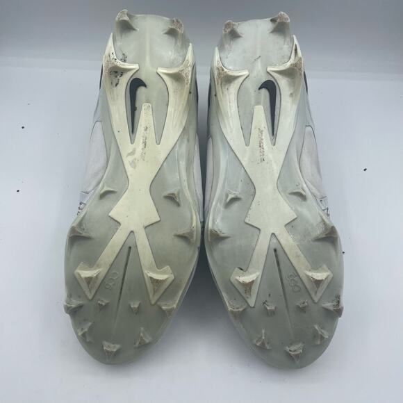 Nike Alpha Menace Pro 4 Football Cleats White Platinum Mens 11 - Picture 7 of 8